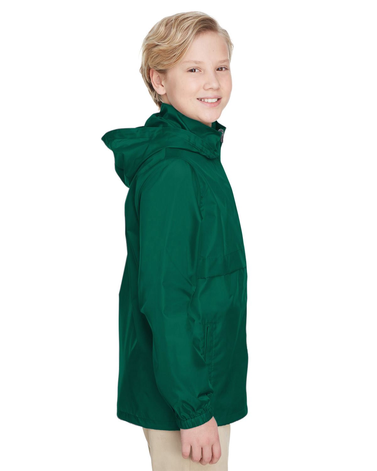 Team 365 Boys Lightweight Jacket Full Zip Water Resistant Finish TT73Y - Picture 14 of 35