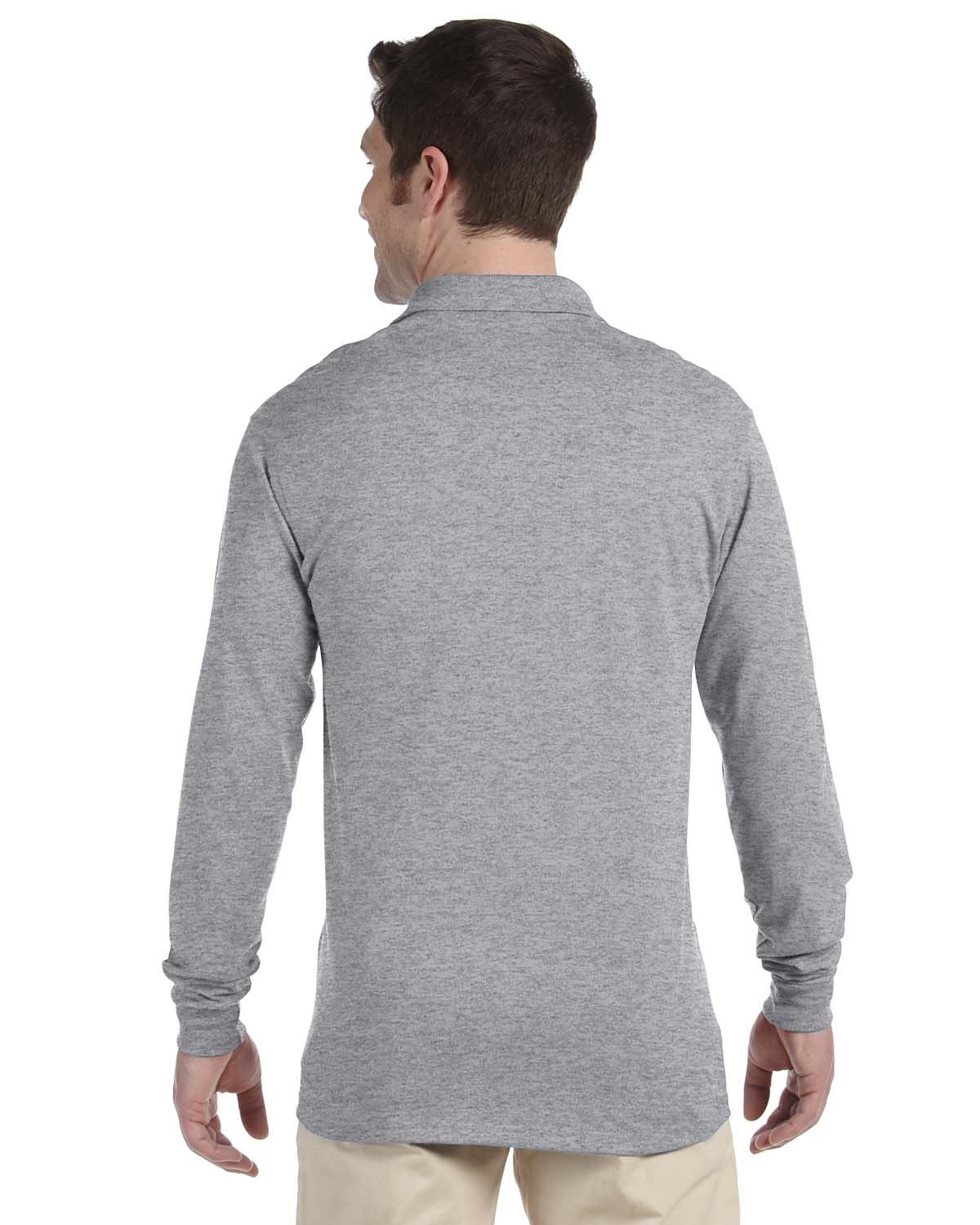 Jerzees Mens Spotshield Long Sleeve Jersey Polo Shirt 437ML - Picture 12 of 22
