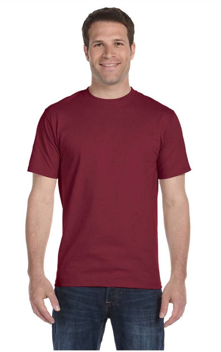 Hanes Mens Beefy T-Shirt Short Sleeve Preshrunk Cotton S-3XL 5180 - Picture 7 of 32