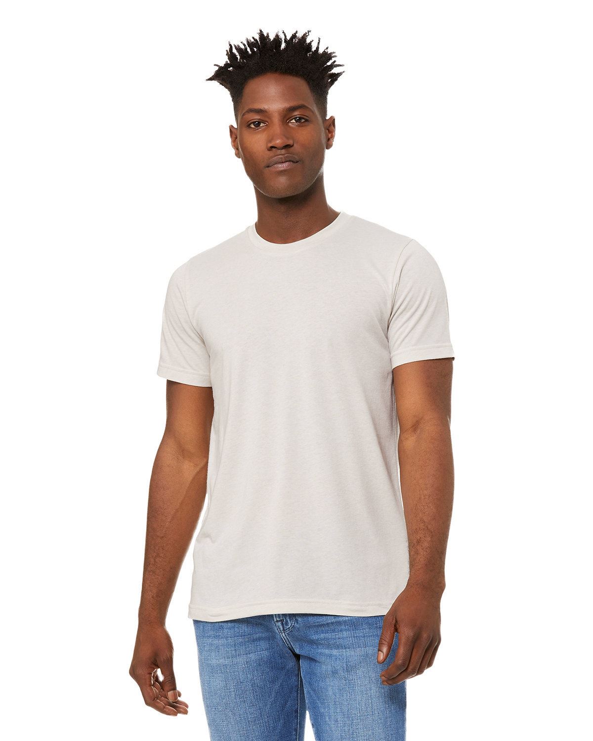 BELLA+CANVAS Unisex Short Sleeve Heather CVC Crew Neck Stylish T-Shirt 3001CVC - Picture 12 of 51