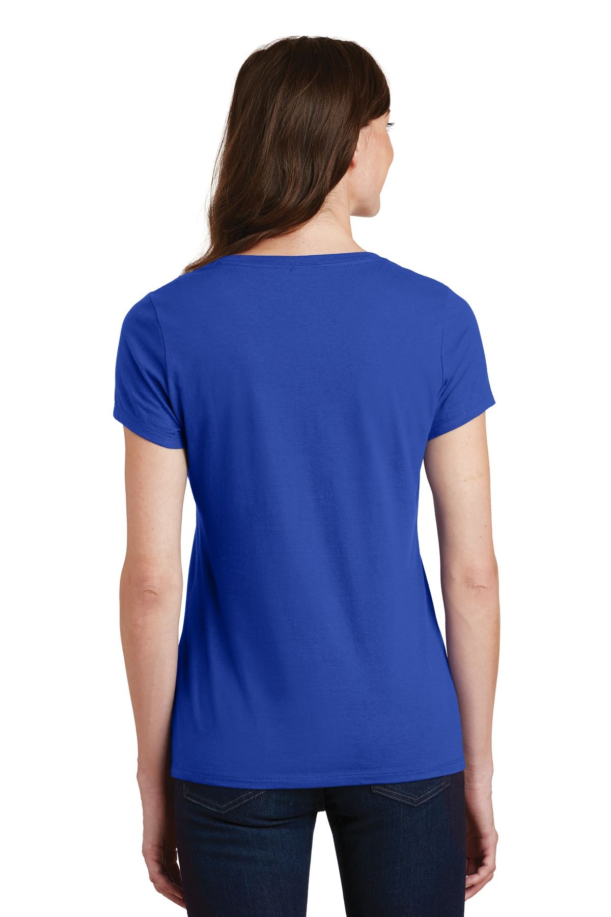 Port & Company Women's Short Sleeve V-Neck Fan Favorite T-Shirt LPC450V - Picture 41 of 43