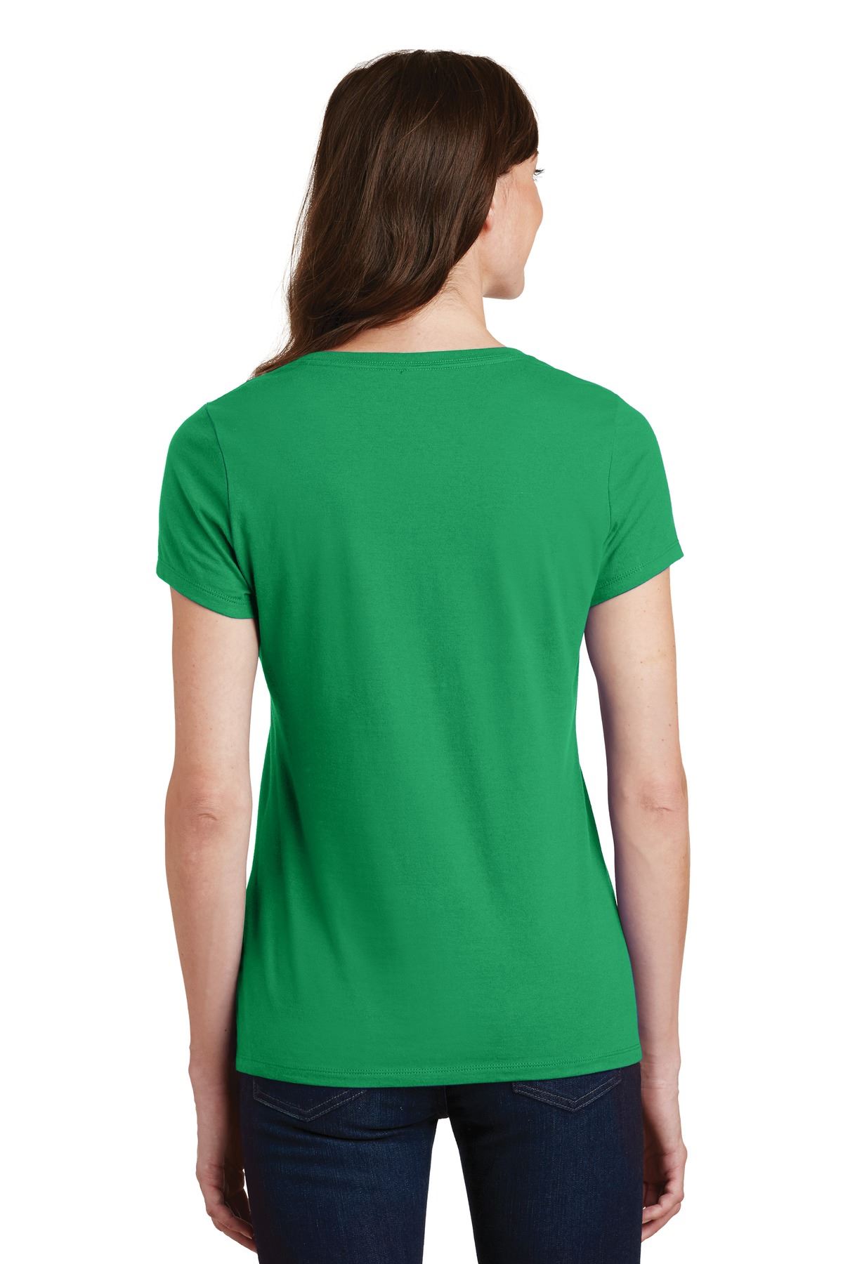 Port & Company Women's Short Sleeve V-Neck Fan Favorite T-Shirt LPC450V - Picture 7 of 43