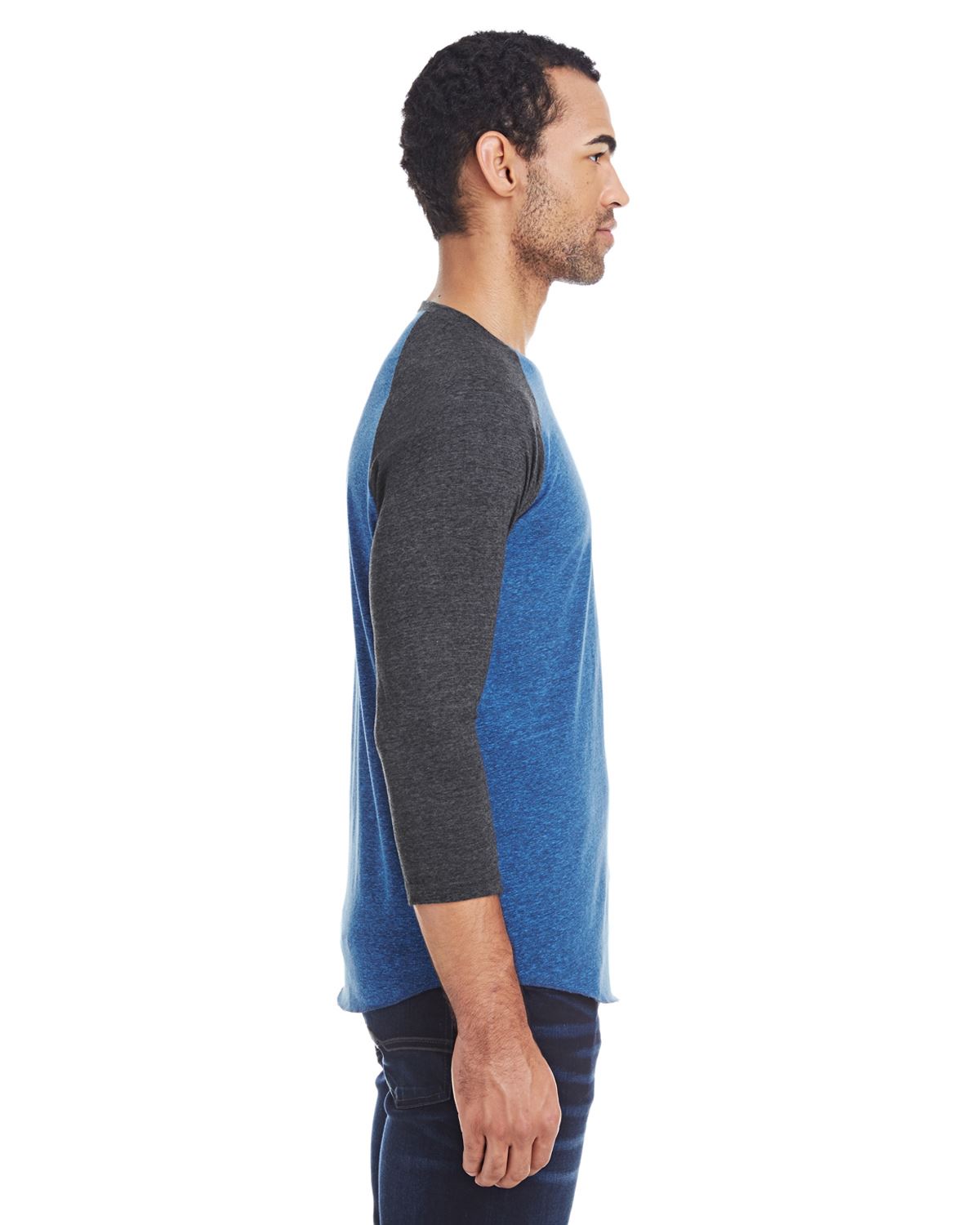 Threadfast Apparel T-Shirts Unisex Triblend 3/4-Sleeve Raglan 302G - Picture 26 of 26