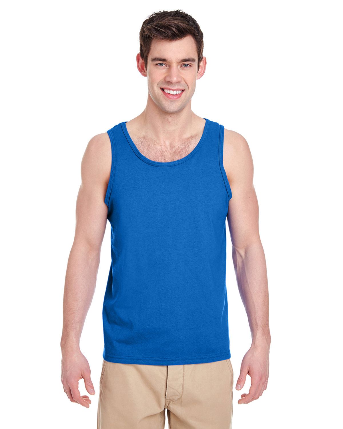 Gildan Adult Heavy Cotton 5.3 oz. Preshrunk Jersey Knit Tank Top G520 XS-3XL - Picture 30 of 47