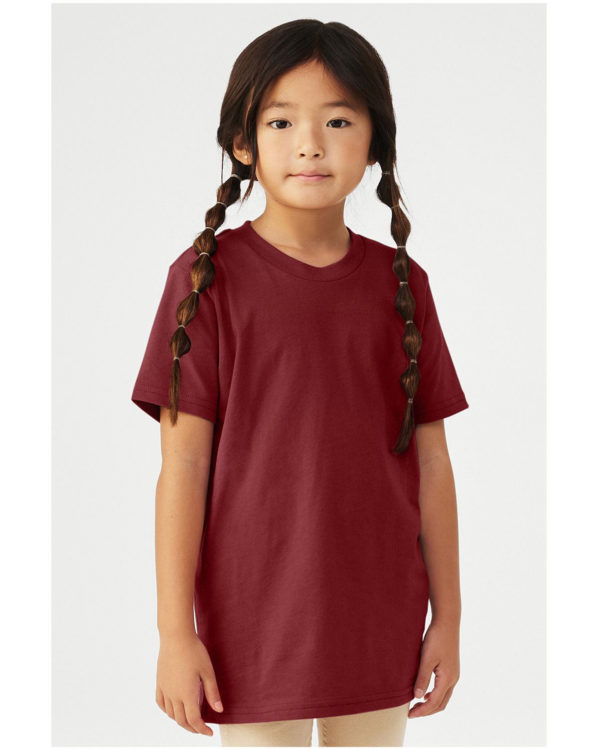 Bella + Canvas Youth Jersey Short-Sleeves Cotton T-Shirt 3001Y - Picture 8 of 41