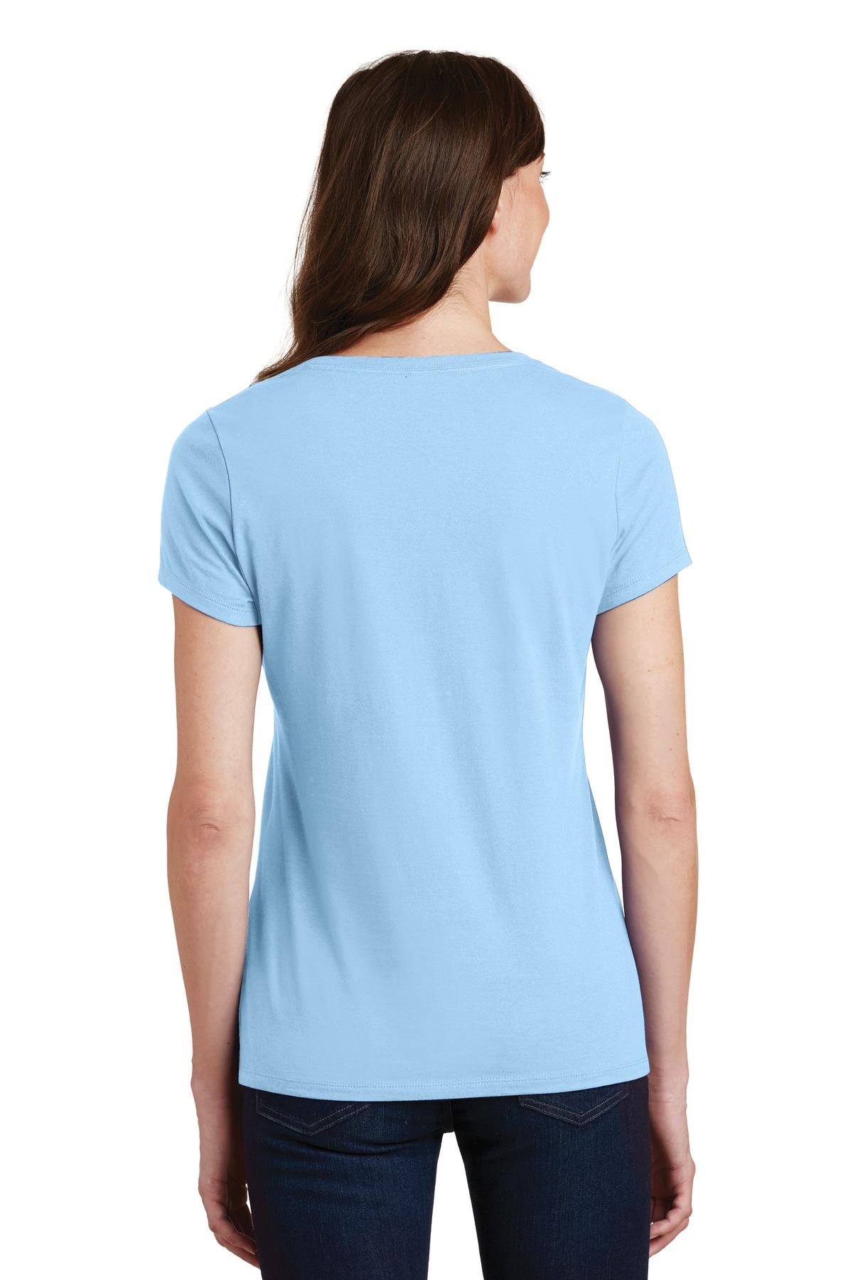 Port & Company Women's Short Sleeve V-Neck Fan Favorite T-Shirt LPC450V - Picture 27 of 43