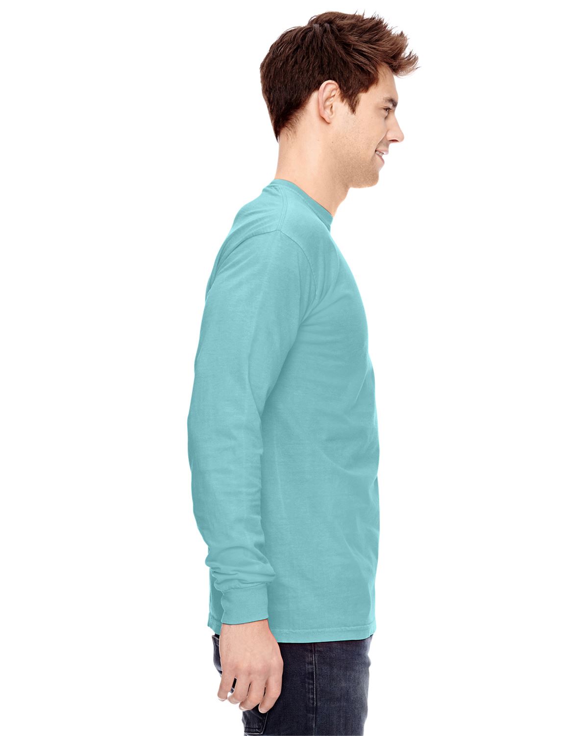 Comfort Colors Mens T-Shirt Long Sleeve Garment Dyed Preshrunk Tee C6014 - Picture 14 of 70