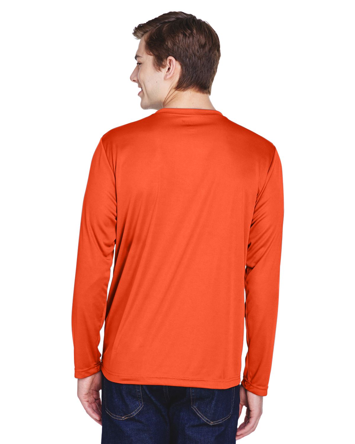 Team 365 Mens Long Sleeve T-Shirt Dri-Fit Performance Workout UV Protect TT11L - Picture 28 of 41
