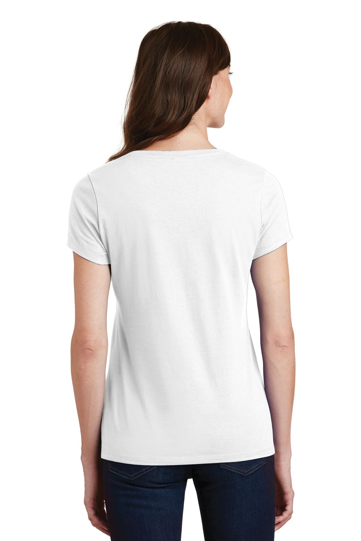 Port & Company Women's Short Sleeve V-Neck Fan Favorite T-Shirt LPC450V - Picture 43 of 43
