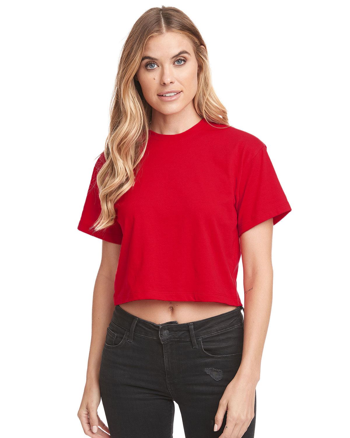 Next Level Women's Relaxed Fit  Ideal Crop T-Shirt 1580NL - Picture 9 of 11