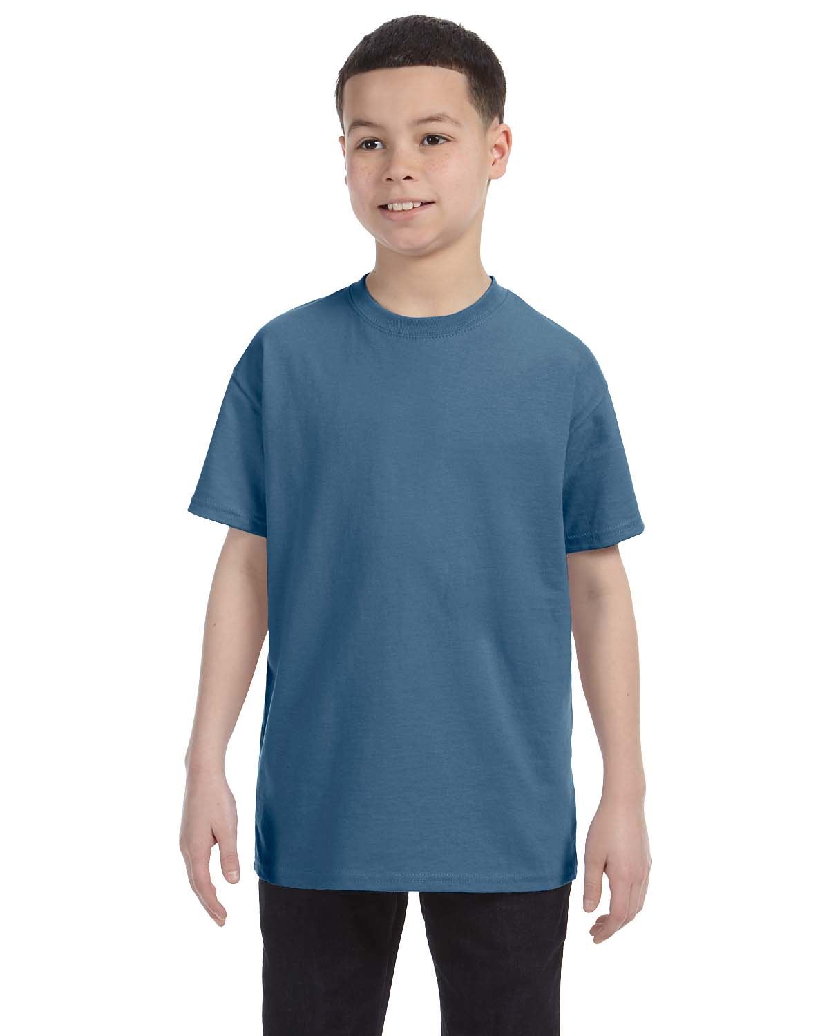 Gildan Youth Short Sleeves Heavy Cotton 5.3 oz XS-XL T-Shirt MG500B - Picture 18 of 31