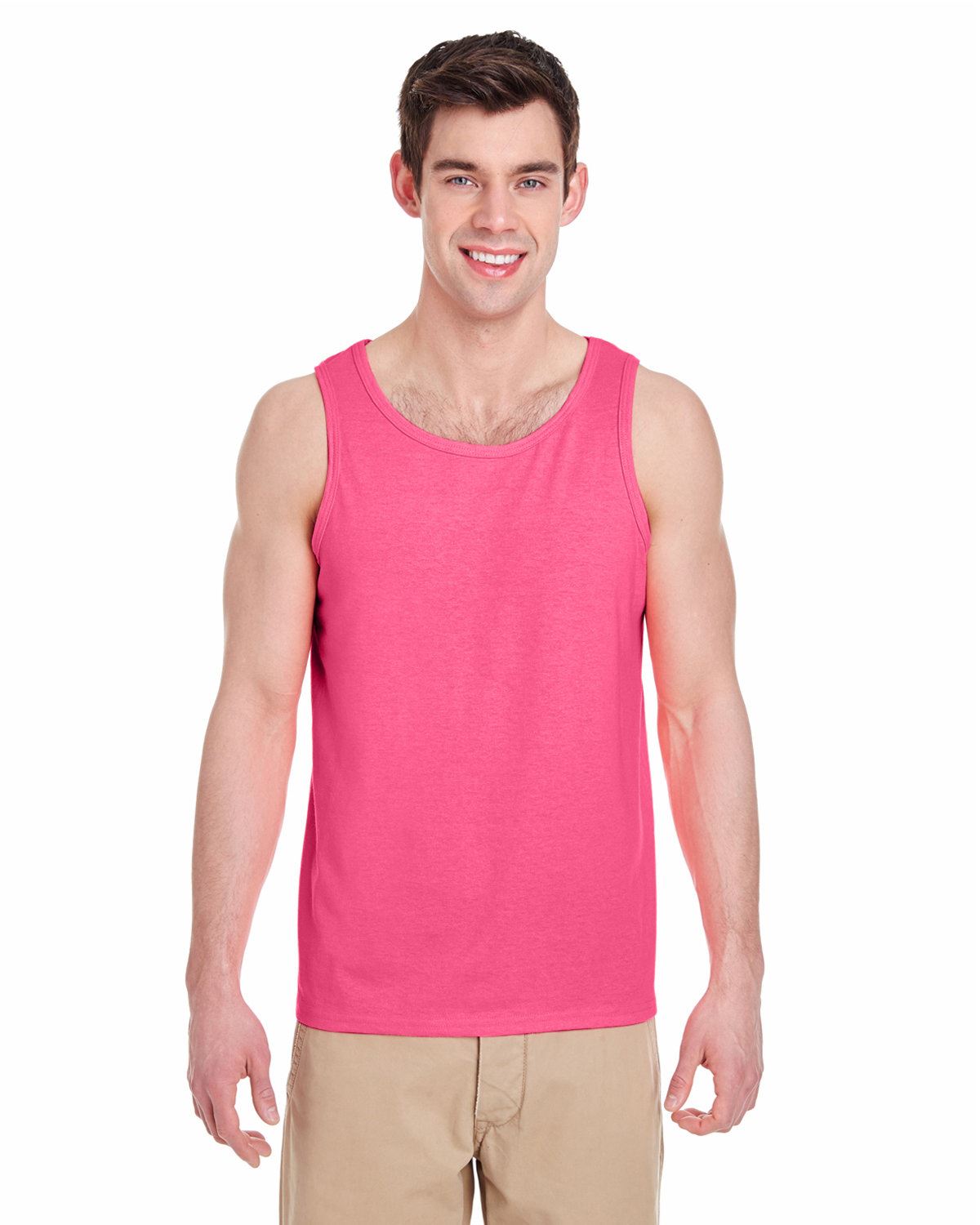 Gildan Adult Heavy Cotton 5.3 oz. Preshrunk Jersey Knit Tank Top G520 XS-3XL - Picture 33 of 47