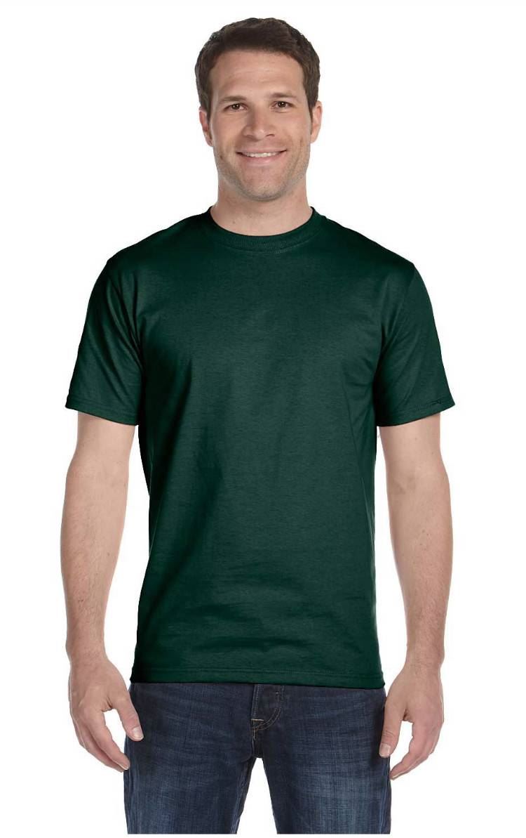 Hanes Mens Beefy T-Shirt Short Sleeve Preshrunk Cotton S-3XL 5180 - Picture 11 of 32
