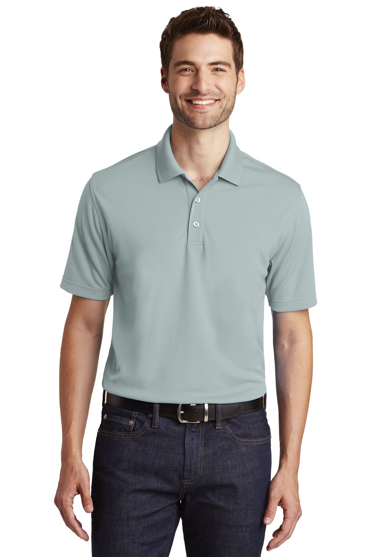 Port Authority Mens Short Sleeve Moisture Wicking UV Micro Mesh Polo Shirt K110 - Picture 10 of 14