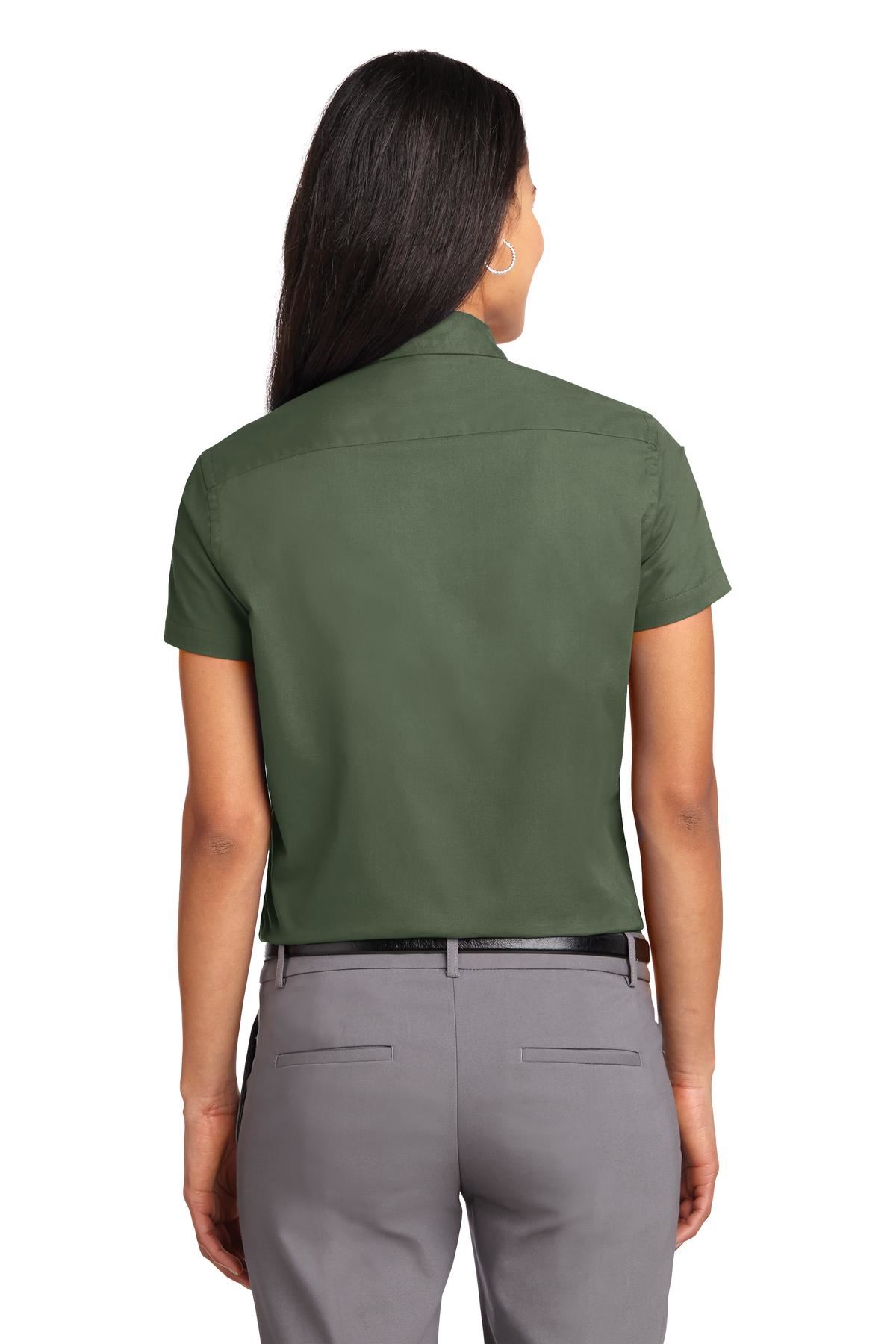 Port Authority Womens Short Sleeve Wrinkle Resistant Easy Care Collar Shirt L508 - Picture 8 of 38