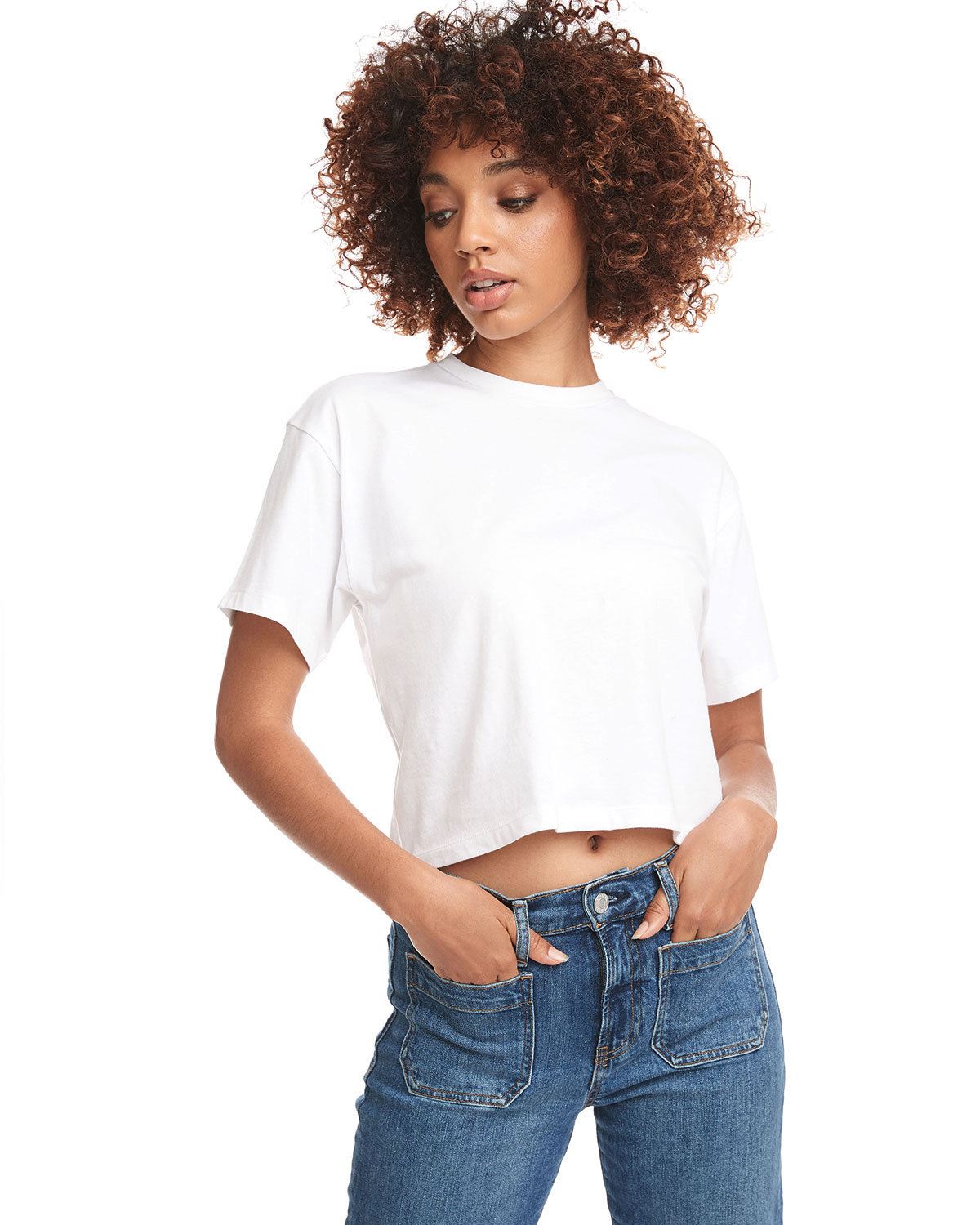 Next Level Women's Relaxed Fit  Ideal Crop T-Shirt 1580NL - Picture 11 of 11