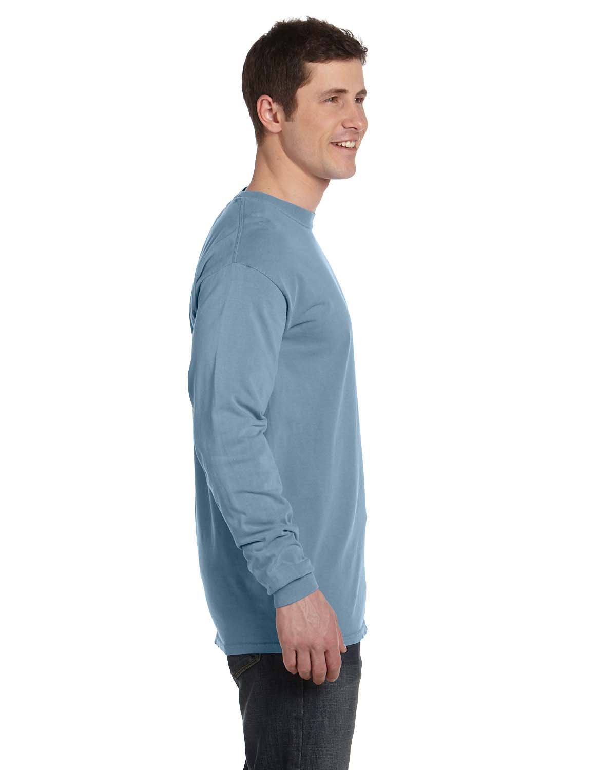 Comfort Colors Mens T-Shirt Long Sleeve Garment Dyed Preshrunk Tee C6014 - Picture 29 of 70