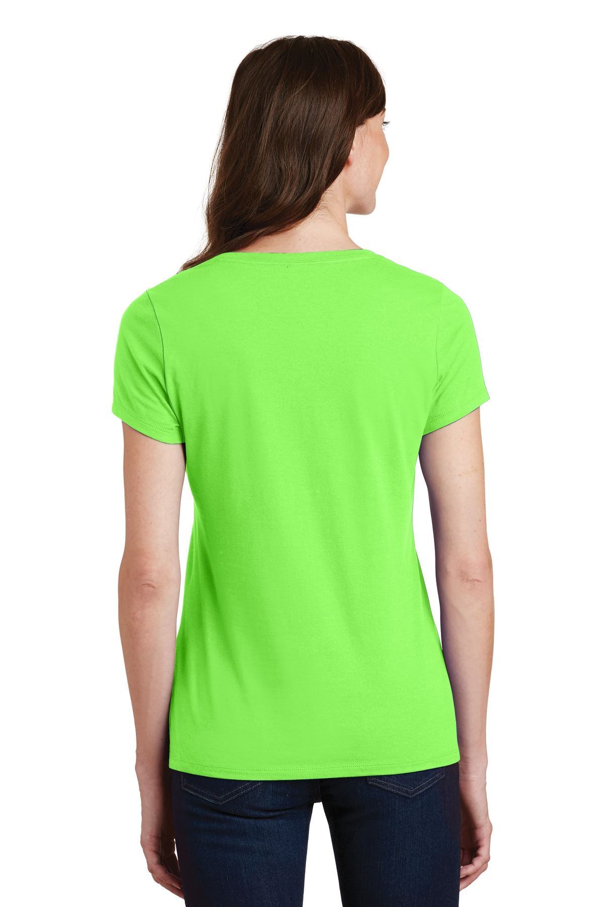 Port & Company Women's Short Sleeve V-Neck Fan Favorite T-Shirt LPC450V - Picture 21 of 43