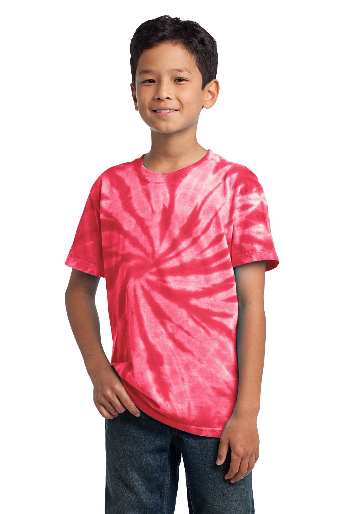 Port & Company Youth Short Sleeve 100% Cotton Tie-Dye T-Shirt PC147Y - Picture 34 of 43