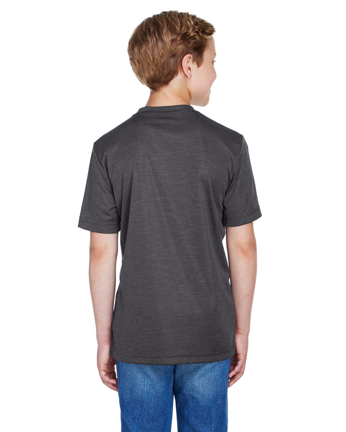 Team 365 T-Shirts Youth Sonic Heather Performance T-Shirt TT11HY - Picture 11 of 26