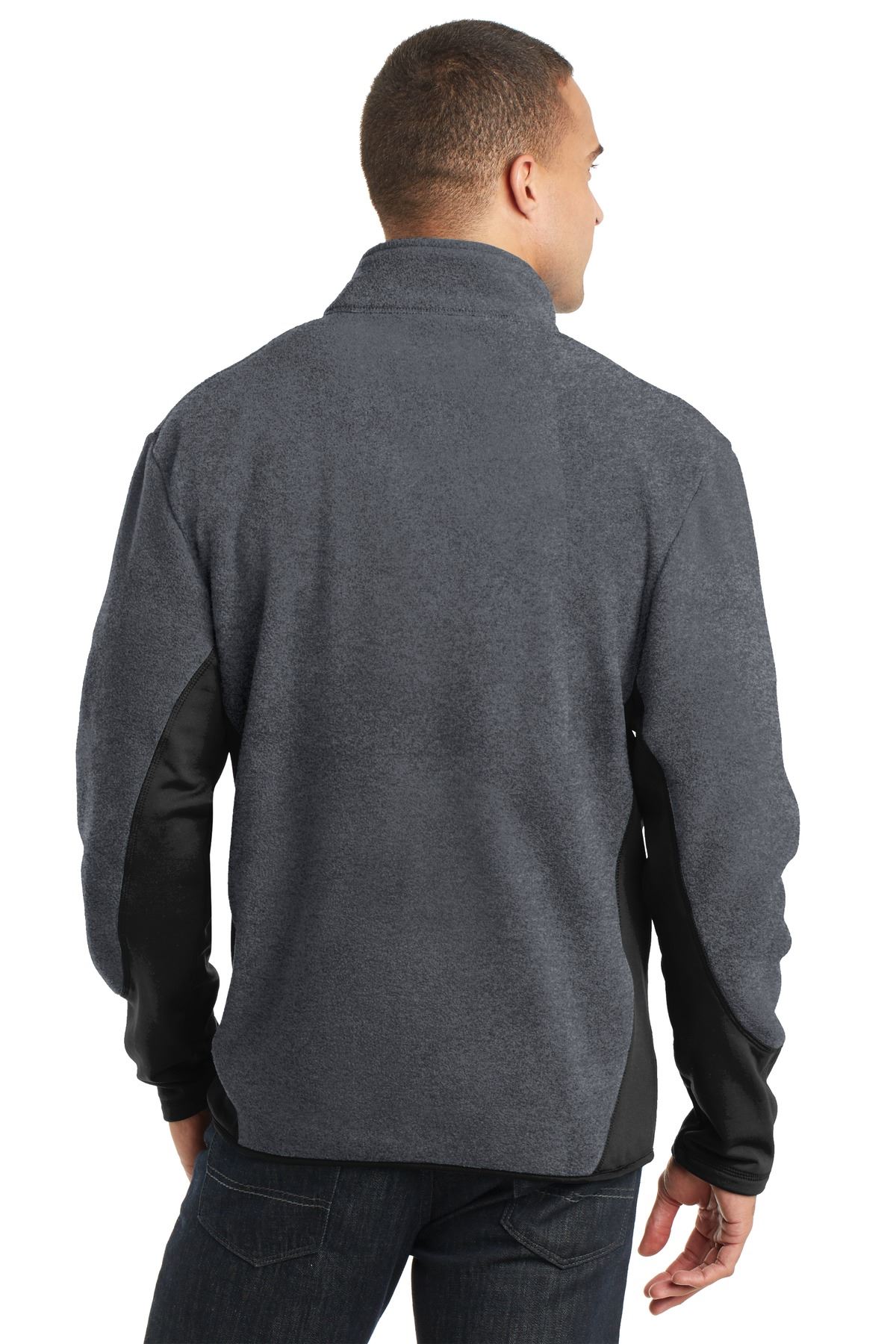 Port Authority Men's 100% Polyester R-Tek Pro Fleece Full-Zip Jacket F227 - Picture 7 of 9