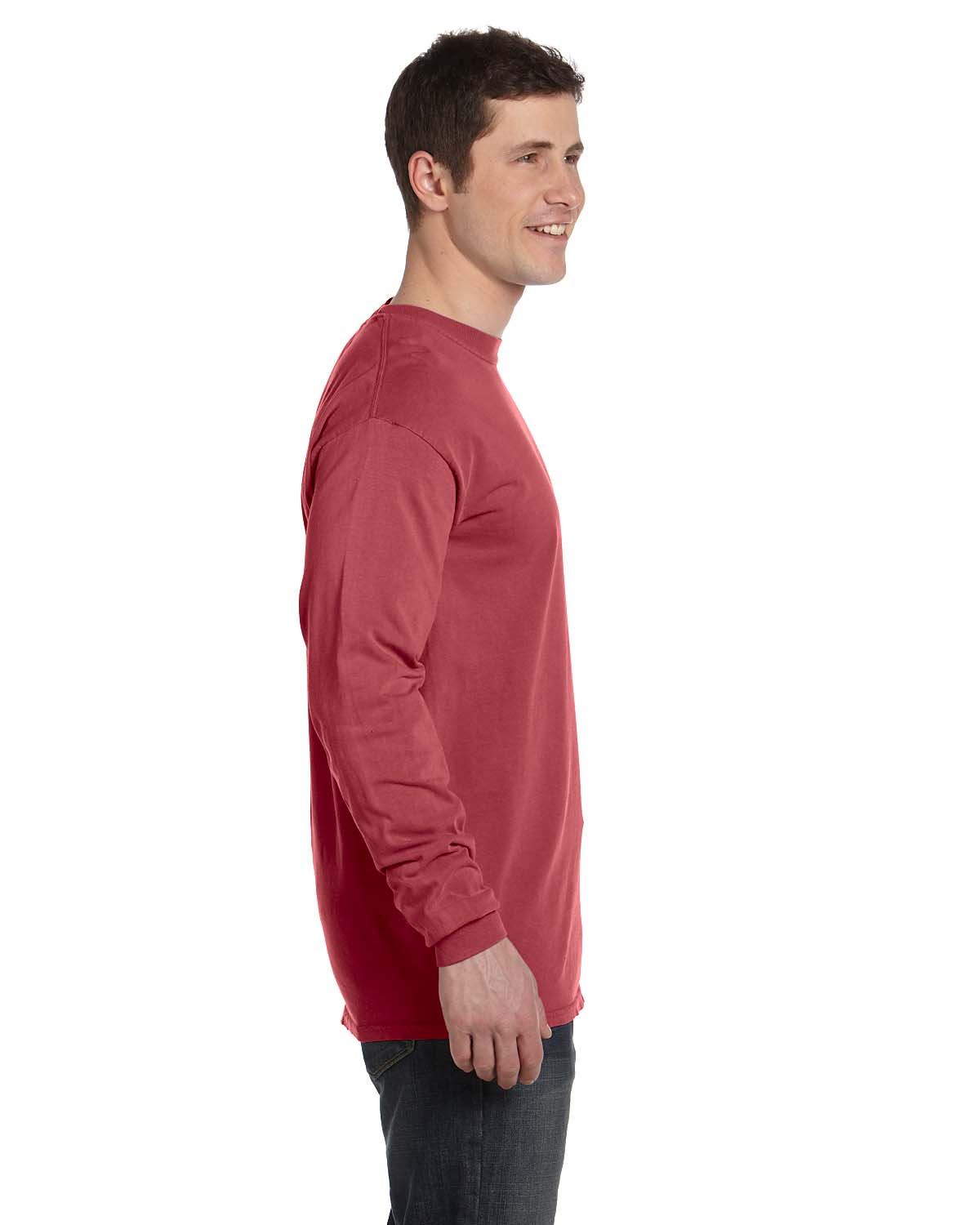 Comfort Colors Mens T-Shirt Long Sleeve Garment Dyed Preshrunk Tee C6014 - Picture 11 of 70