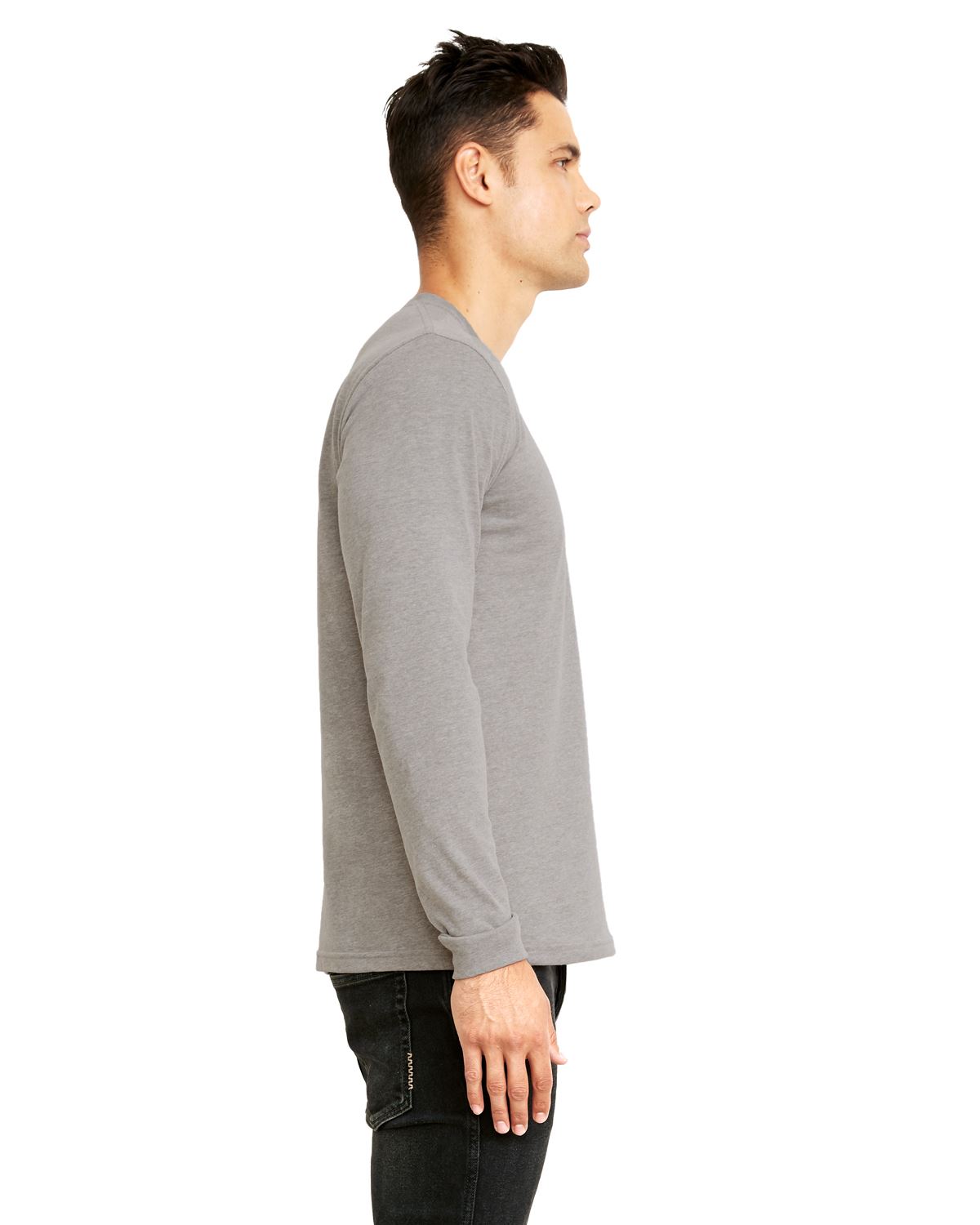 Next Level Men's Premium Fit Sueded Long Sleeve Crew neck TShirt M6411 eBay