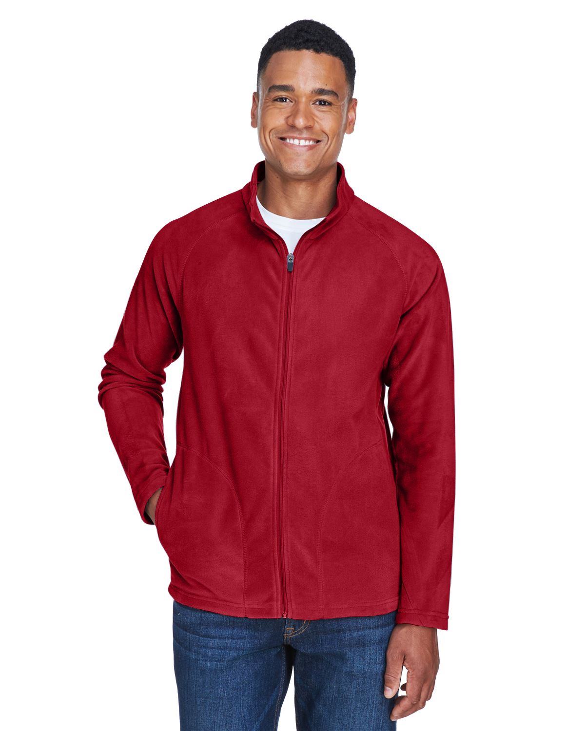 Team 365 Mens Fleece Jacket Campus Microfleece TT90 - Picture 6 of 50