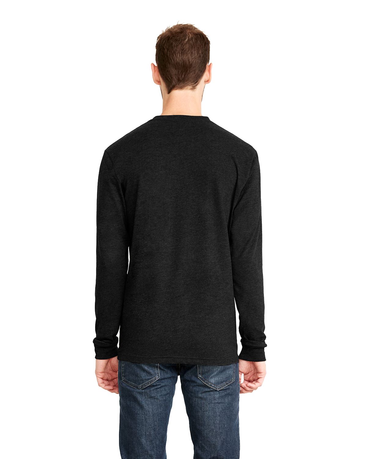 Next Level Men's Premium Fit Sueded Long Sleeve Crew neck TShirt M6411 eBay