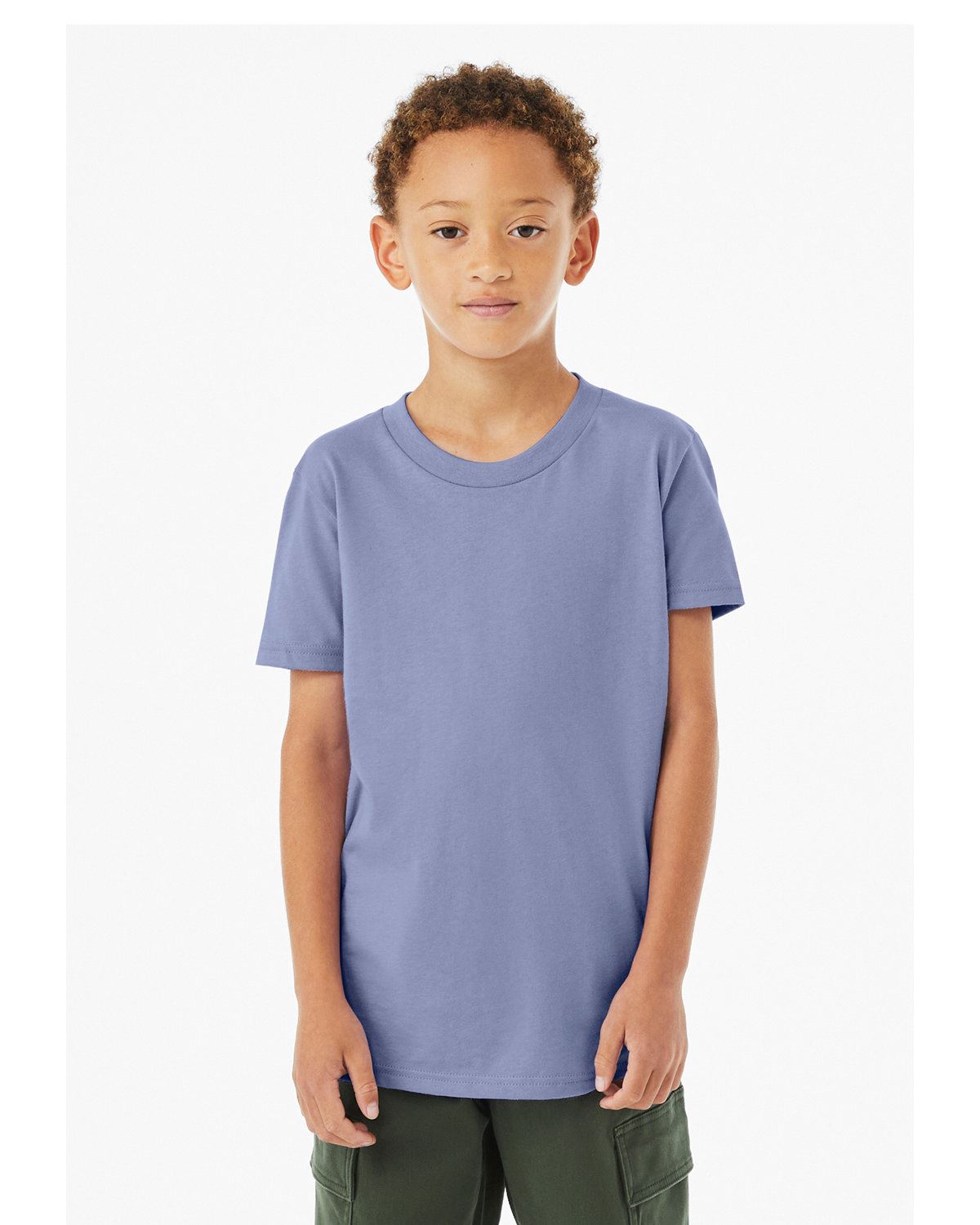 Bella + Canvas Youth Jersey Short-Sleeves Cotton T-Shirt 3001Y - Picture 16 of 41