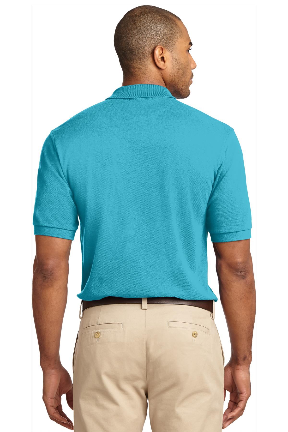Port Authority Mens Short Sleeve Heavyweight Cotton Pique Polo Shirt K420 - Picture 38 of 42