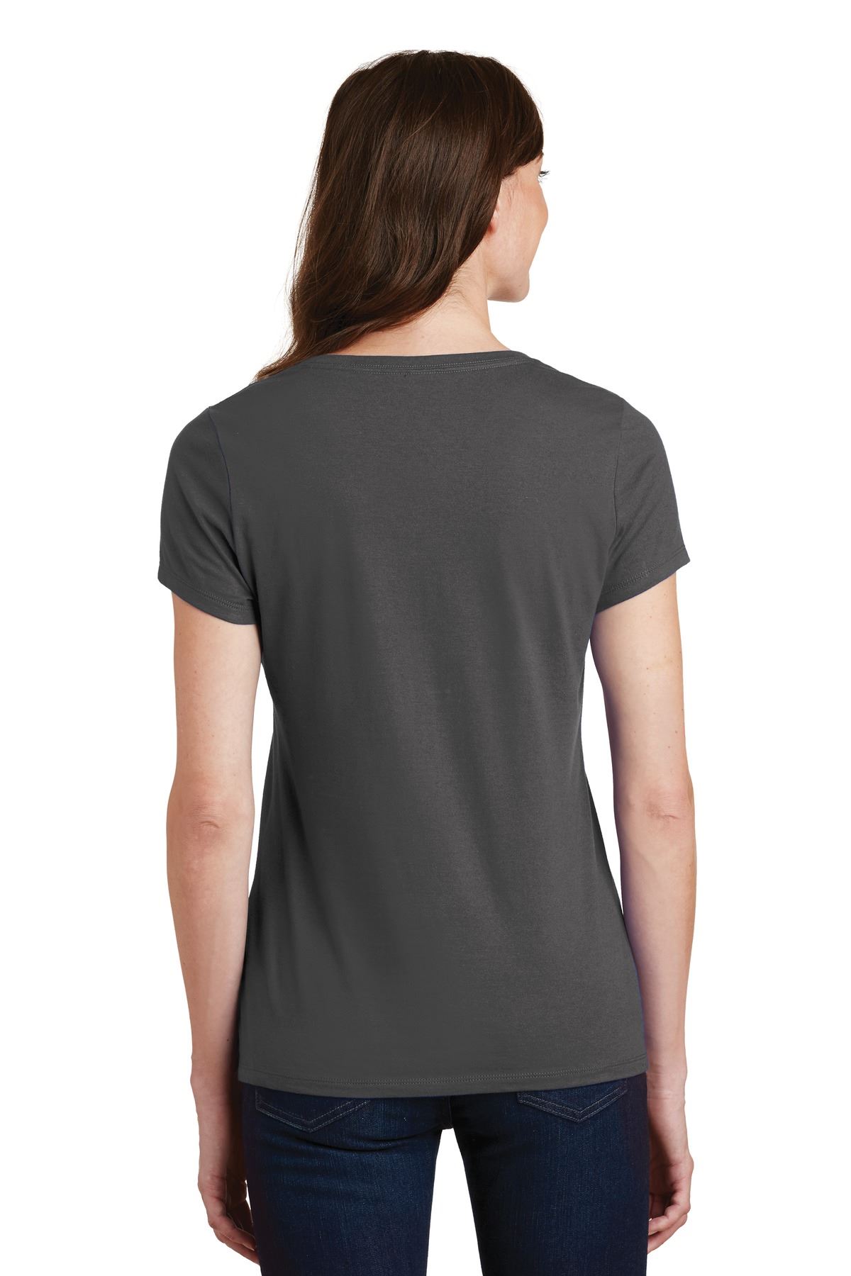 Port & Company Women's Short Sleeve V-Neck Fan Favorite T-Shirt LPC450V - Picture 15 of 43