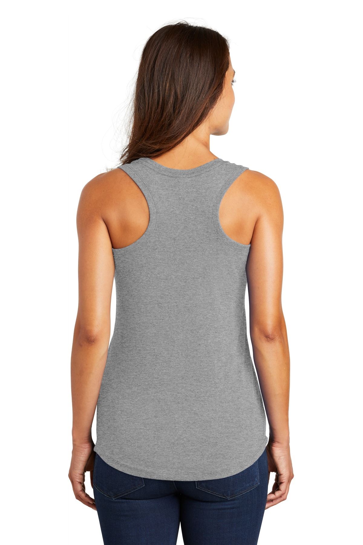 District Womens Sleeveless Perfect Tri Racerback Round Neck Tank Top DM138L - Picture 10 of 30