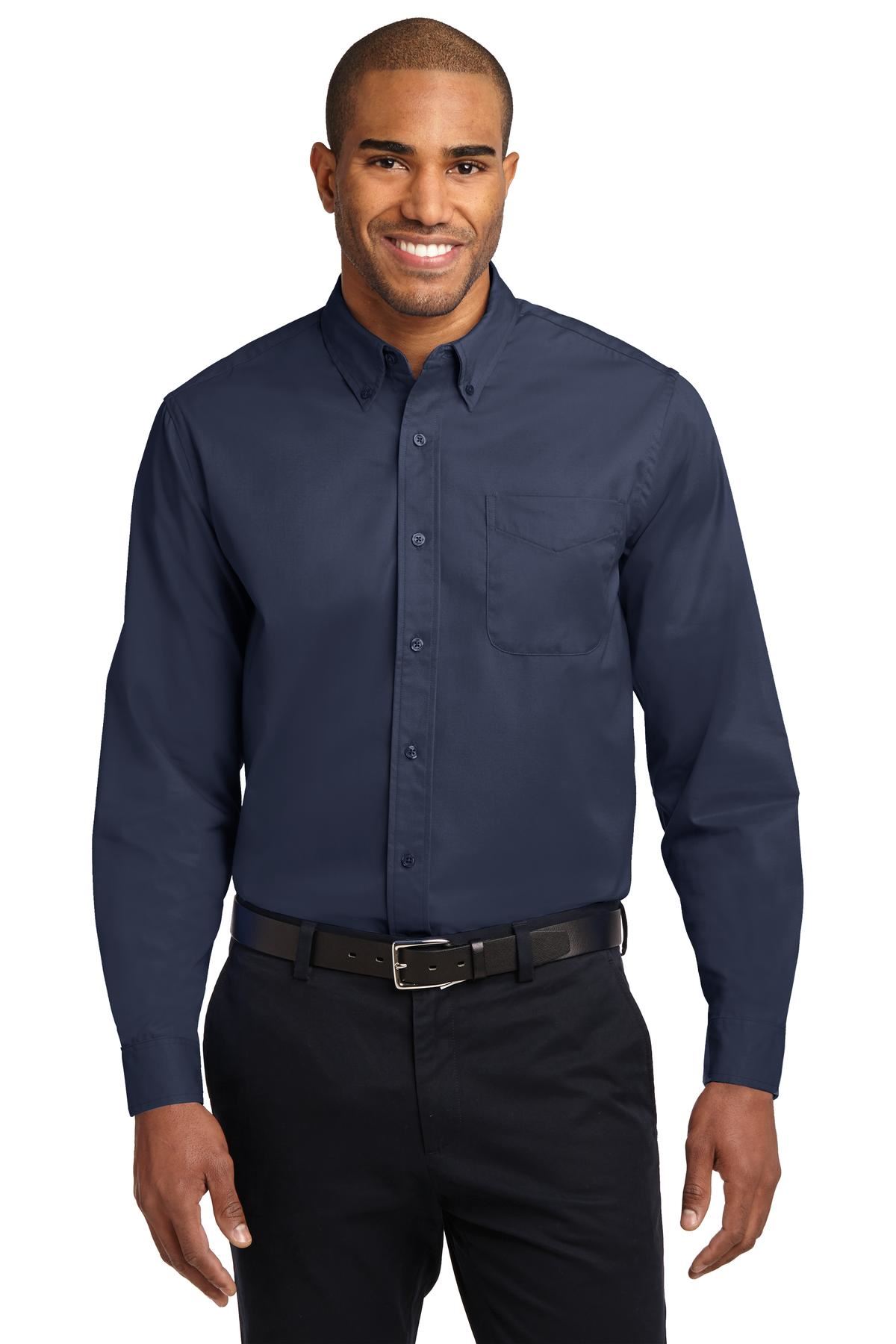 Port Authority Long Sleeve Button Down collar Easy Care Shirt S608 - Picture 31 of 51