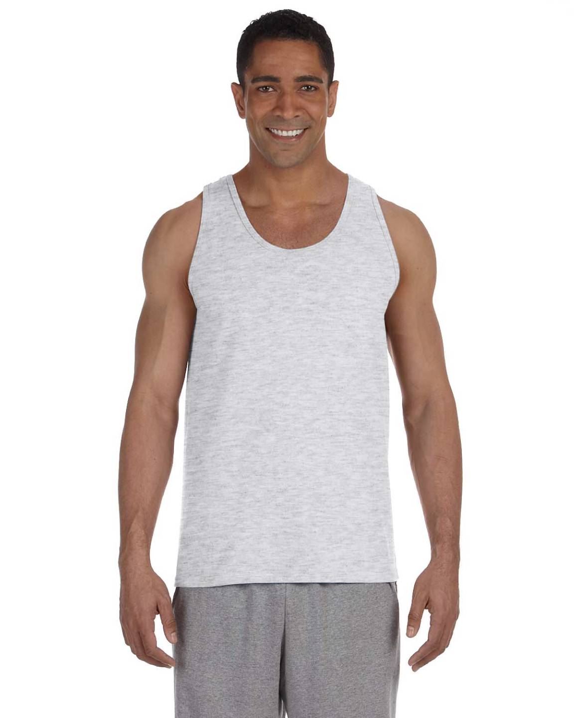 Gildan Mens Tank Top 100% Ultra Cotton Preshrunk 6 oz T-Shirt S-2XL G220 - Picture 4 of 30