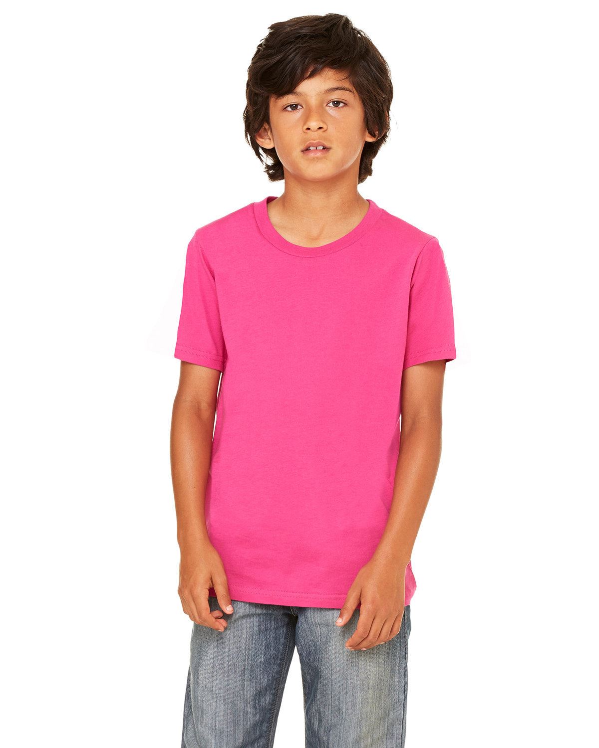 Bella + Canvas Youth Jersey Short-Sleeves Cotton T-Shirt 3001Y - Picture 5 of 41