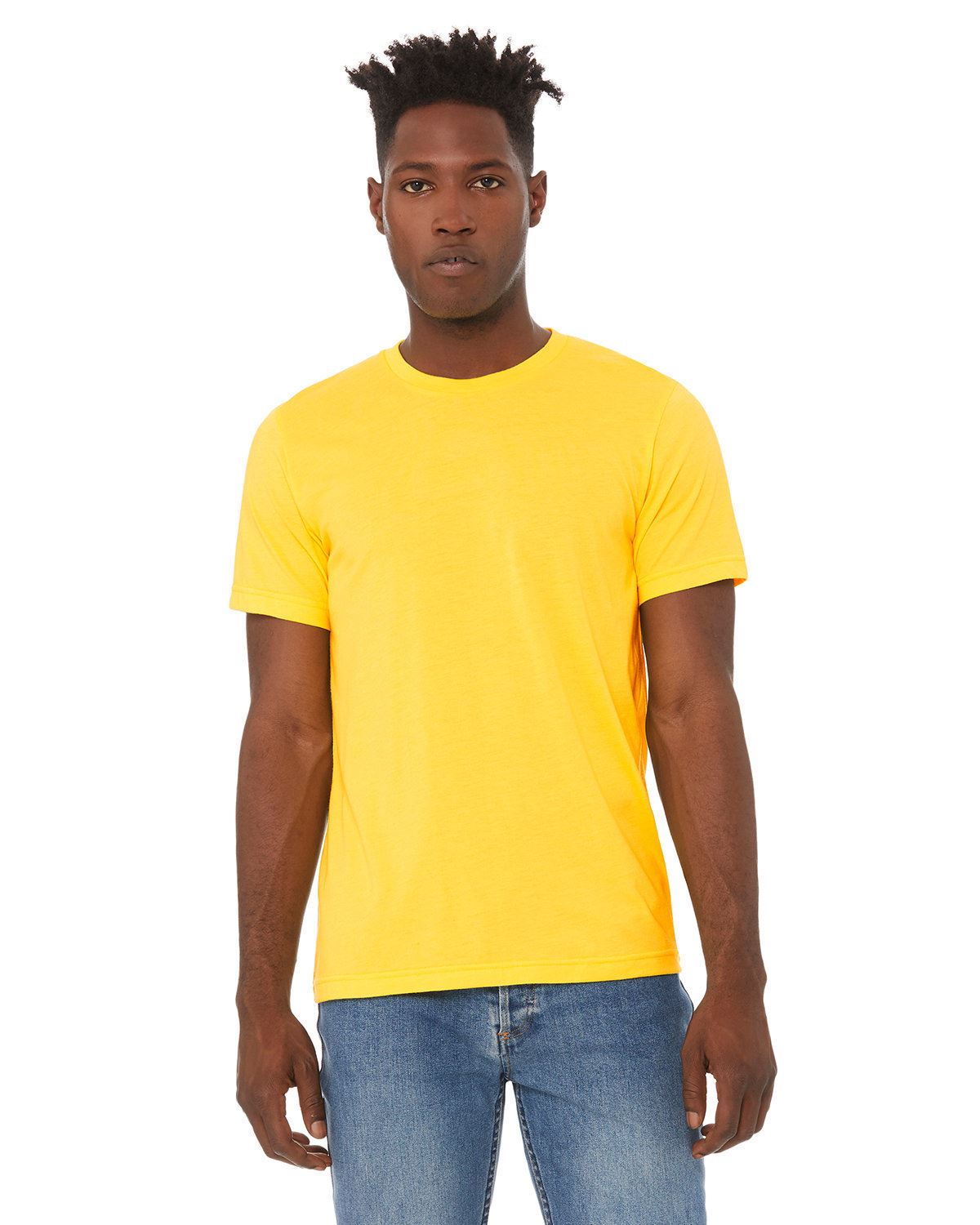 BELLA+CANVAS Unisex Short Sleeve Heather CVC Crew Neck Stylish T-Shirt 3001CVC - Picture 46 of 51