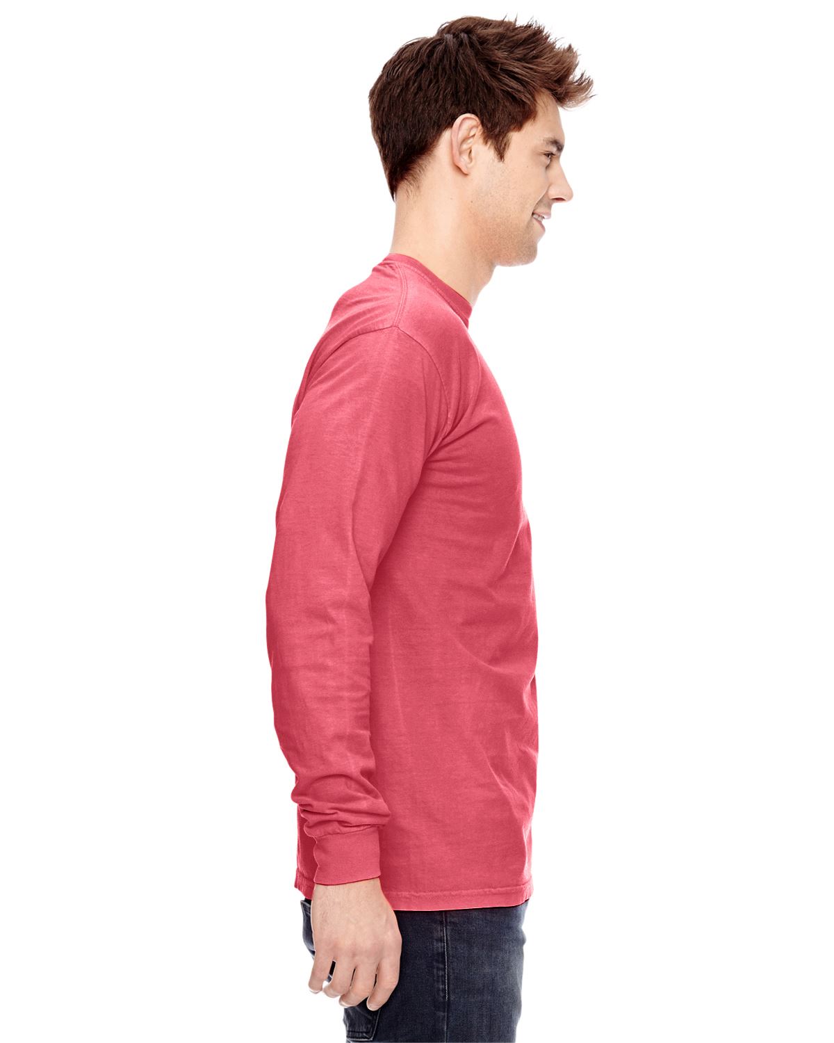 Comfort Colors Mens T-Shirt Long Sleeve Garment Dyed Preshrunk Tee C6014 - Picture 67 of 70
