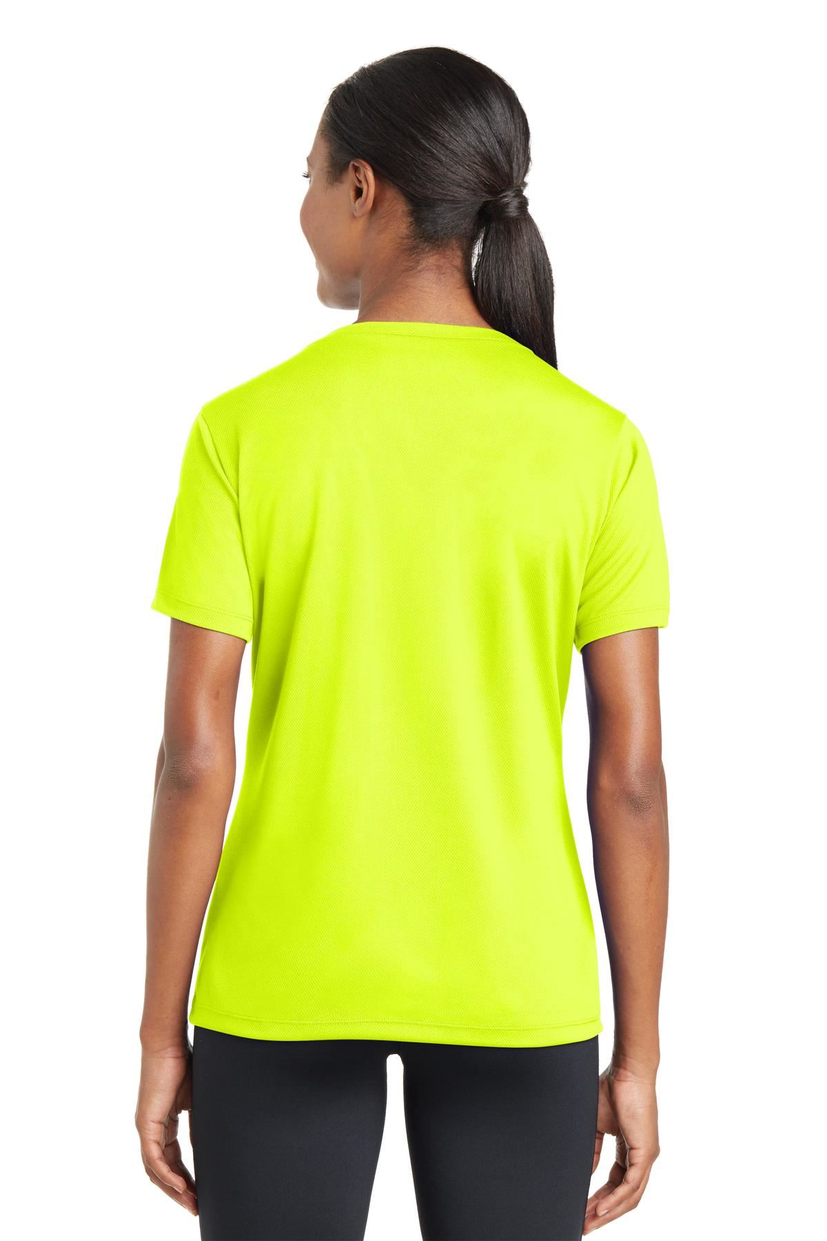 Sport-Tek Women's Dry-Fit V-Neck RacerMesh Moisture Wicking T-Shirt M-LST340 - Picture 24 of 38