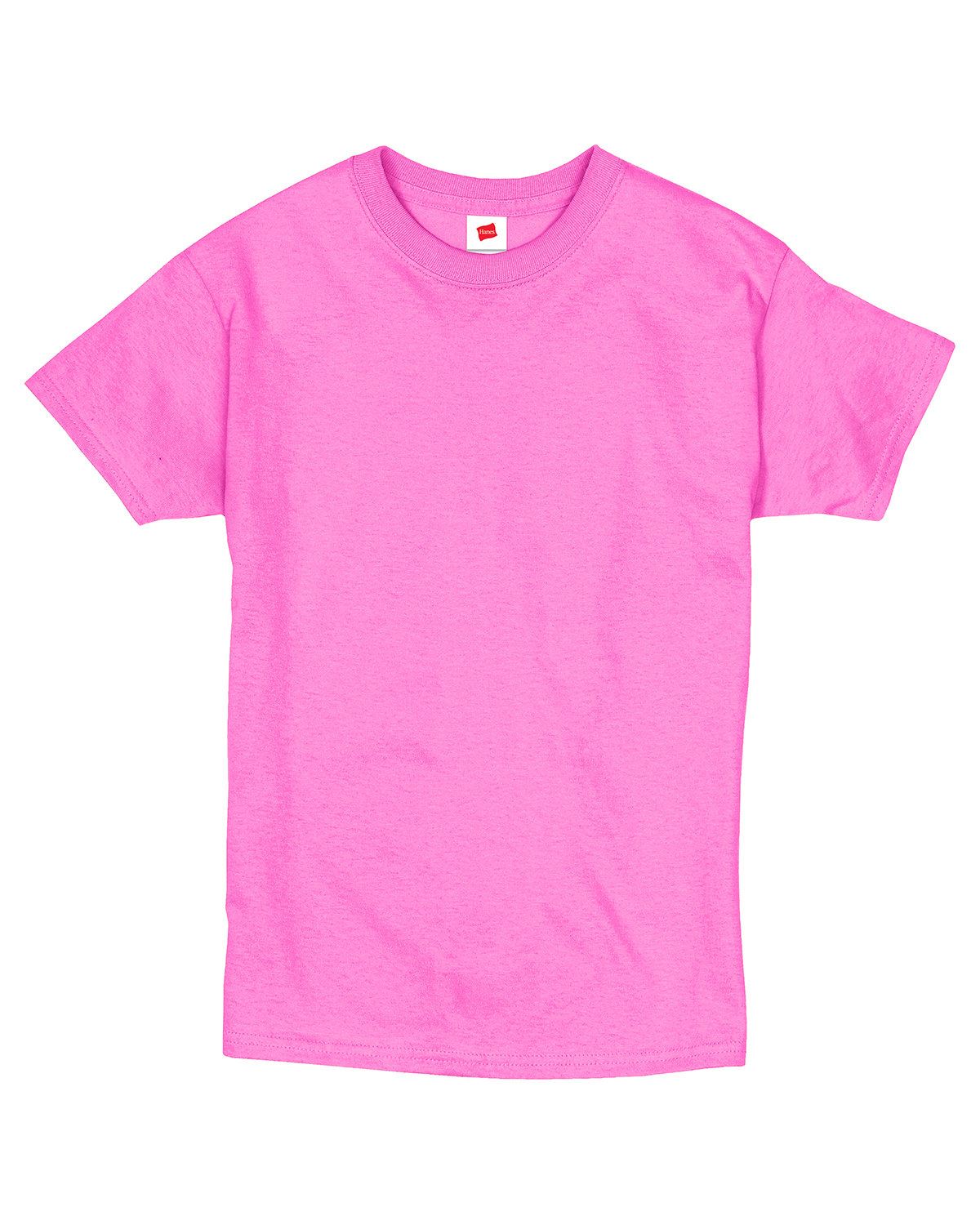 Hanes Youth 5.2 oz Short Sleeves ComfortSoft Cotton XS-XL T-Shirt 5480 - Picture 32 of 39