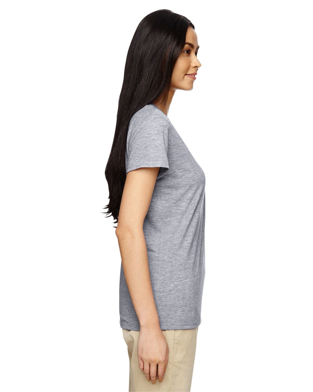 NEW Gildan Women's Heavy Cotton Short Sleeves Ladies V-Neck T-Shirt M-G500VL - Picture 11 of 27