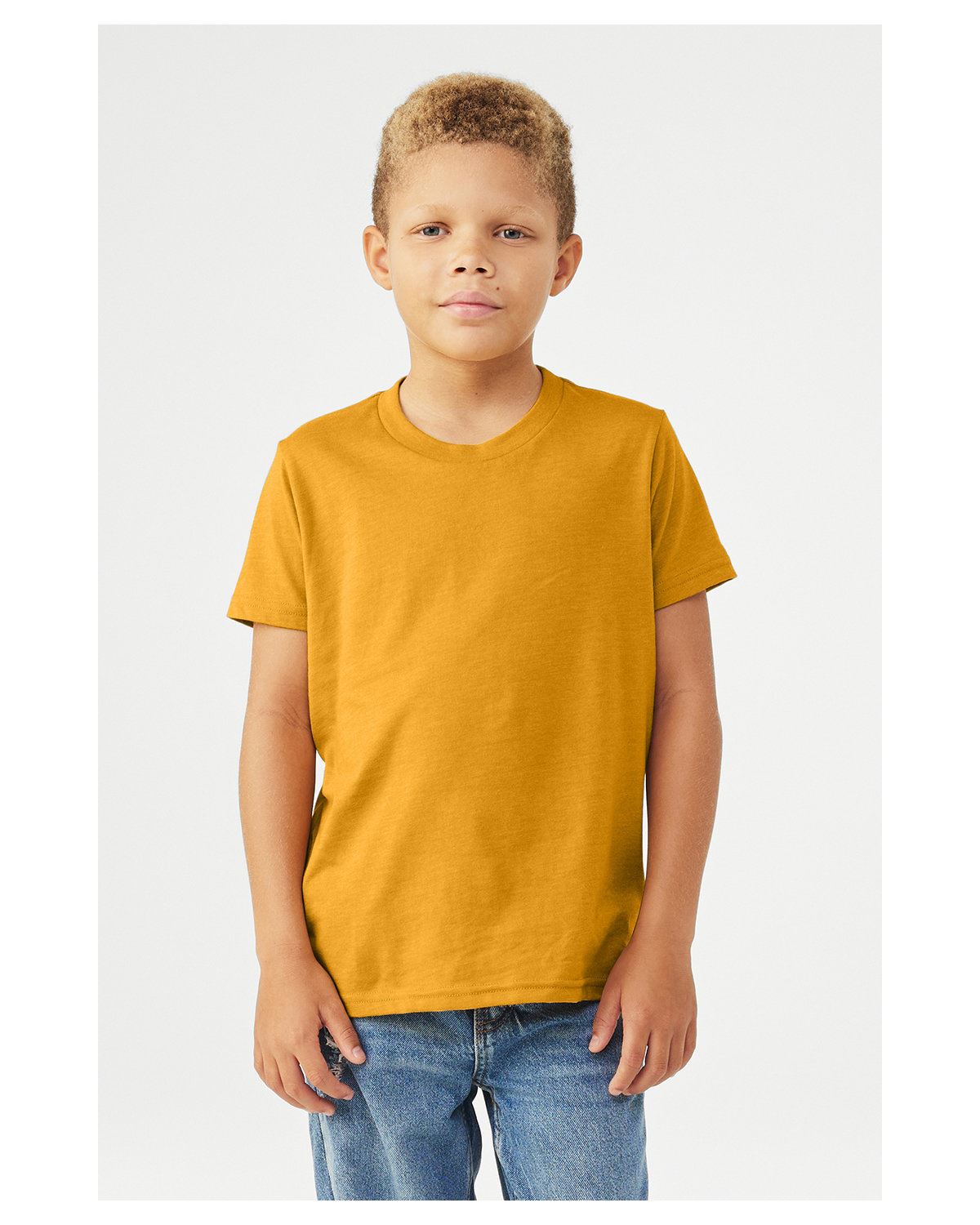 Bella + Canvas Youth Short Sleeve Basic Plain CVC Jersey T-Shirt 3001YCV - Picture 13 of 37