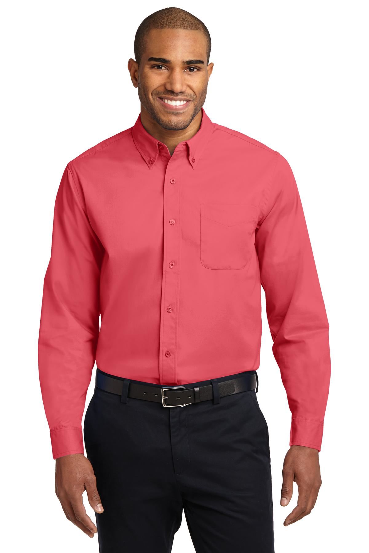 Port Authority Long Sleeve Button Down collar Easy Care Shirt S608 - Picture 22 of 51