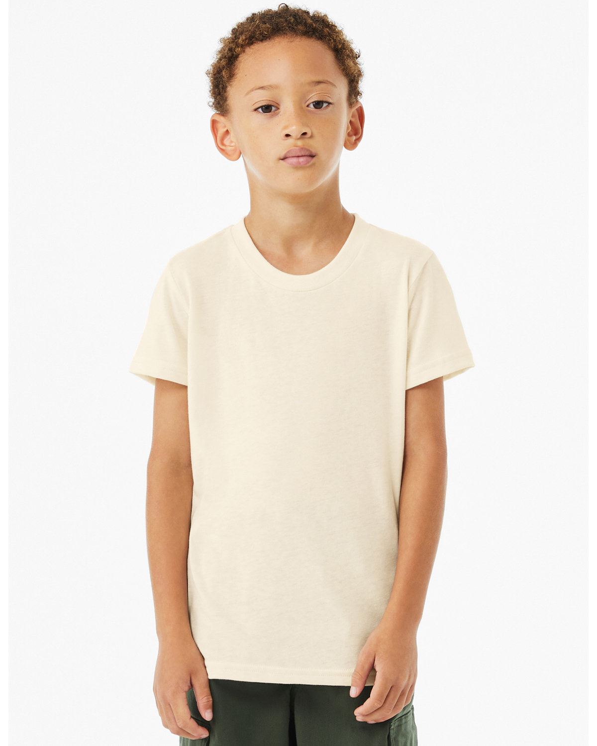 Bella + Canvas Youth Short Sleeve Basic Plain CVC Jersey T-Shirt 3001YCV - Picture 14 of 37