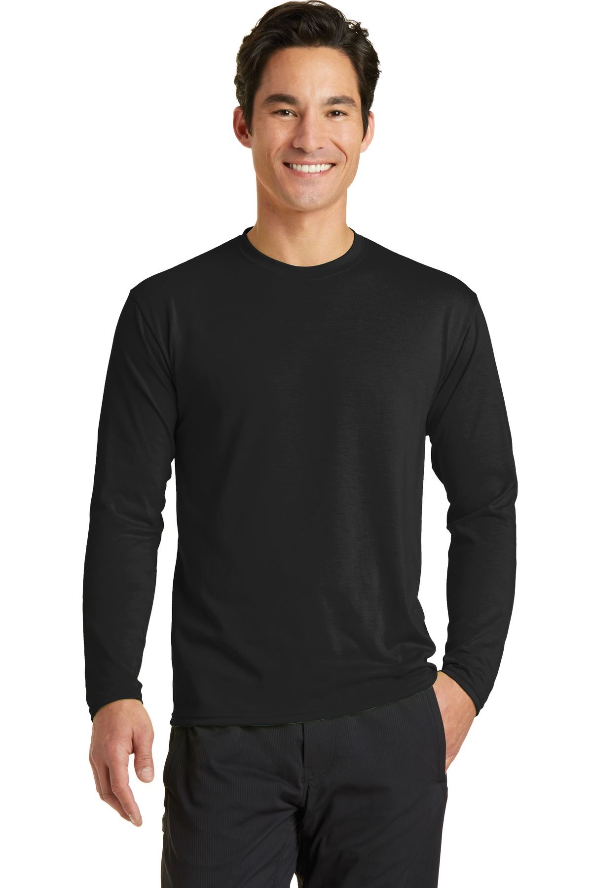 Port & Company Men's Long Sleeve Performance 65/35 Blend T-Shirt PC381LS - Picture 16 of 31