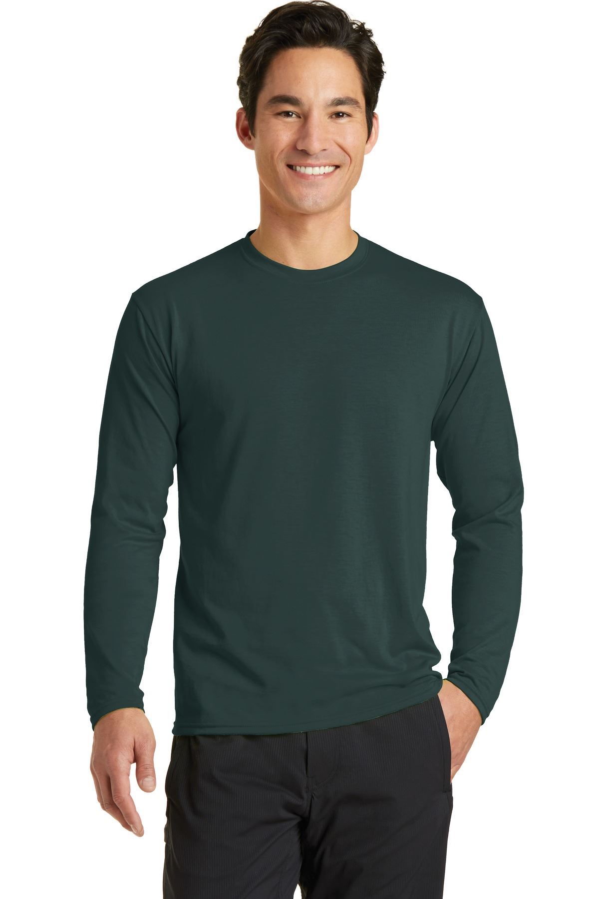 Port & Company Men's Long Sleeve Performance 65/35 Blend T-Shirt PC381LS - Picture 10 of 31