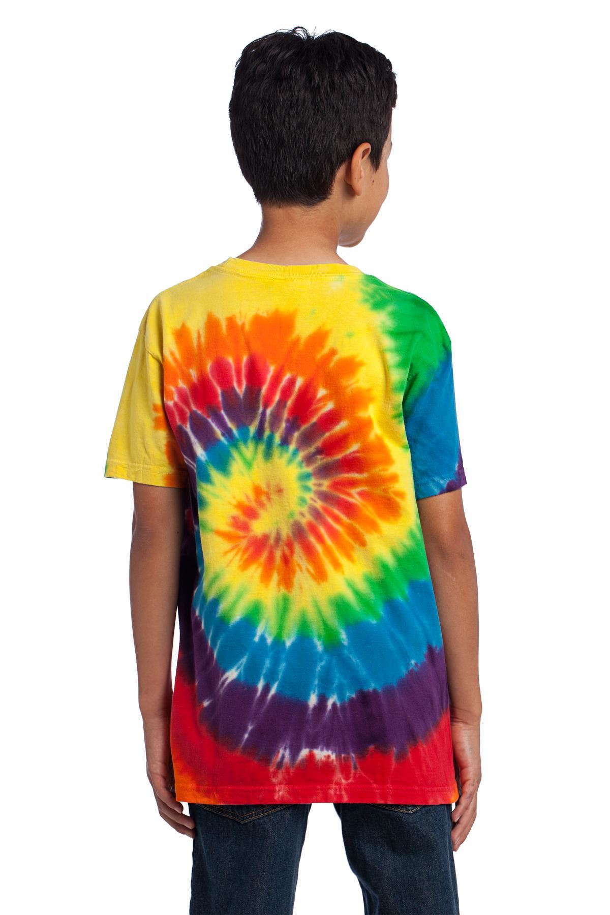 Port & Company Youth Short Sleeve 100% Cotton Tie-Dye T-Shirt PC147Y - Picture 33 of 43