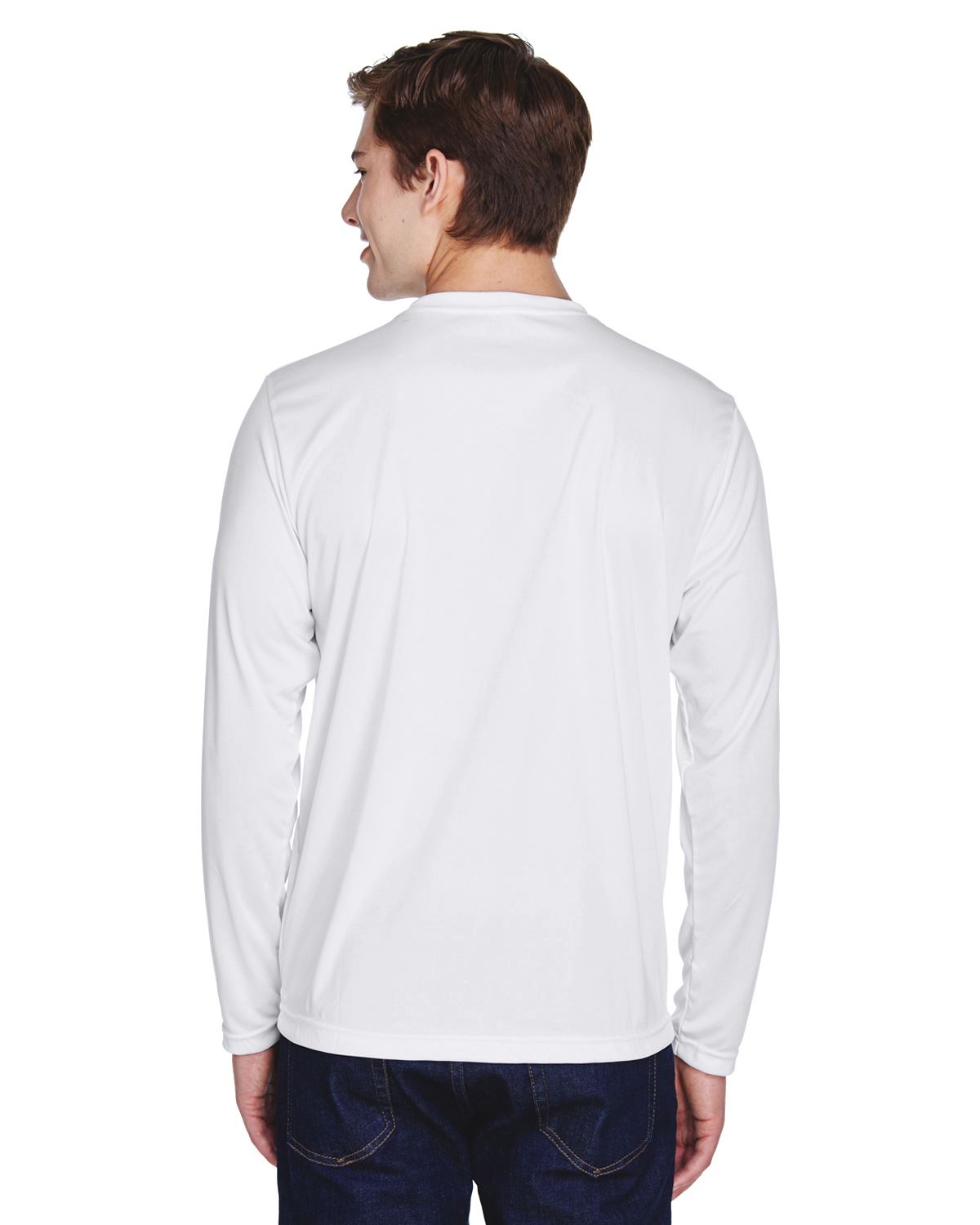 Team 365 Mens Long Sleeve T-Shirt Dri-Fit Performance Workout UV Protect TT11L - Picture 40 of 41