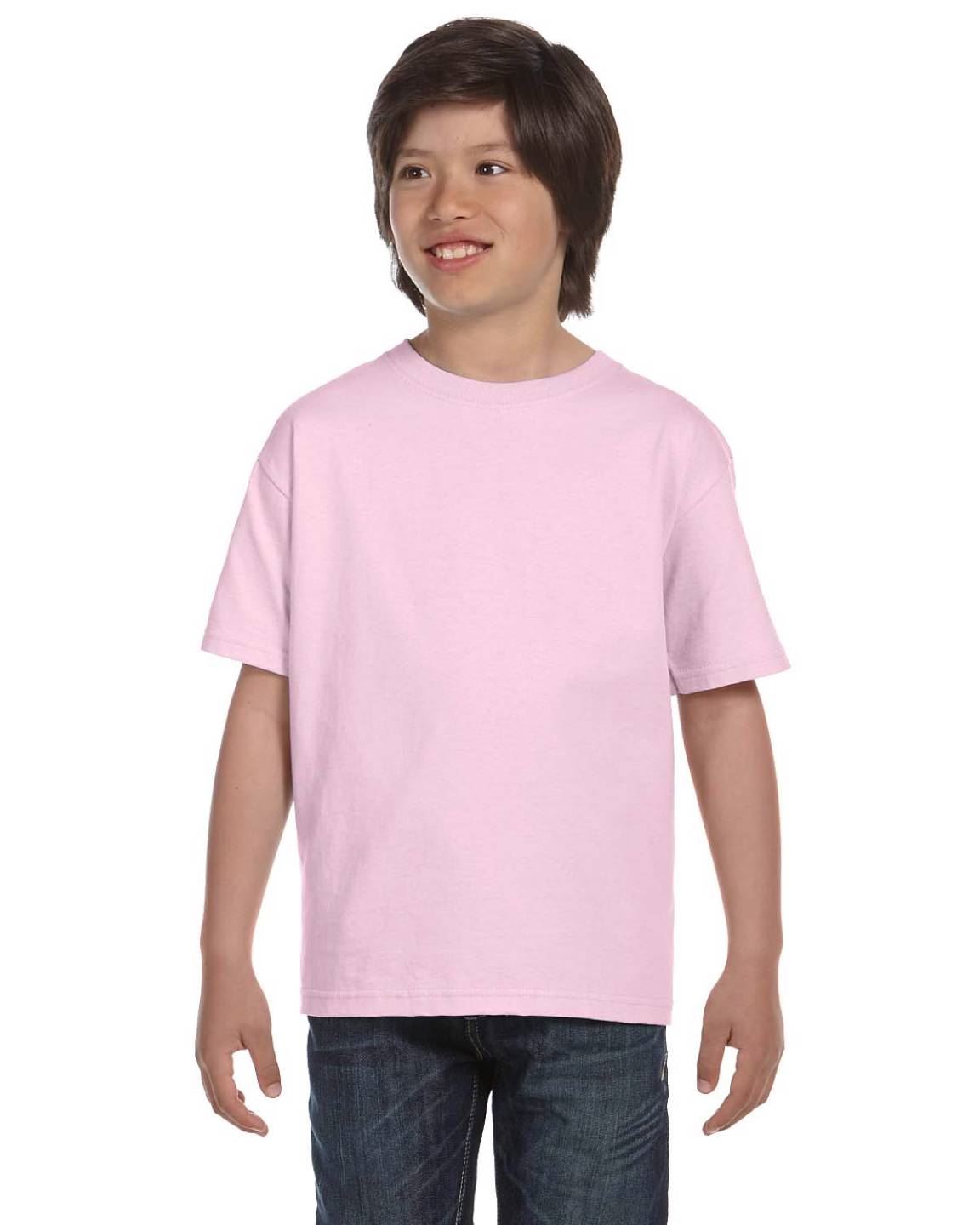 Hanes Youth 5.2 oz Short Sleeves ComfortSoft Cotton XS-XL T-Shirt 5480 - Picture 29 of 39