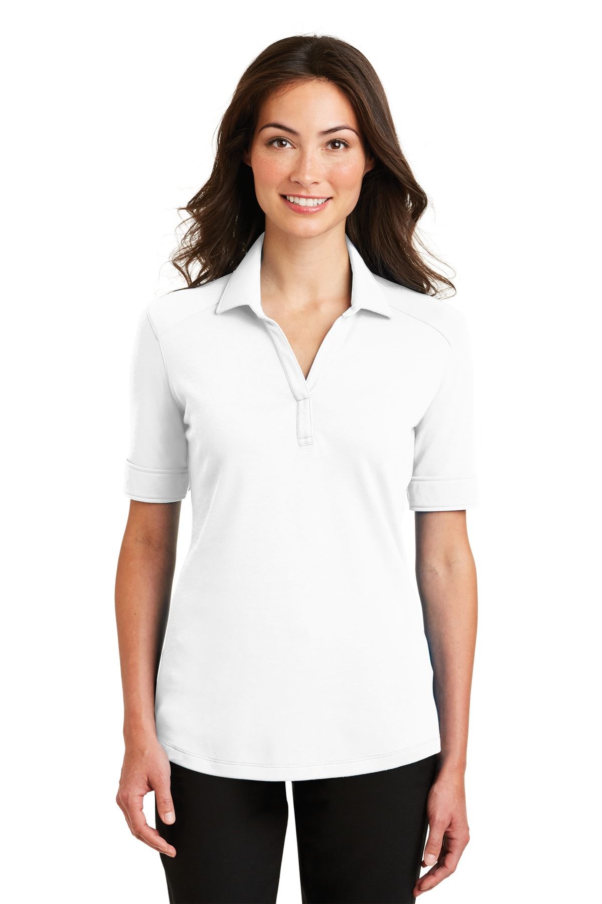 Port Authority Womens Silk Touch Interlock Performance Polo Shirt L5200 - Picture 20 of 21